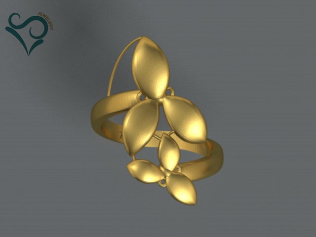 golden ring 3d print model 3D Print Model .c4d .max .obj .3ds .fbx .stl .blend 