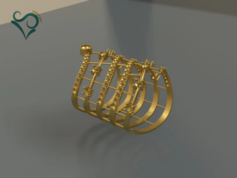 golden ring 3d print model 3D Print Model .c4d .max .obj .3ds .fbx .stl .blend 