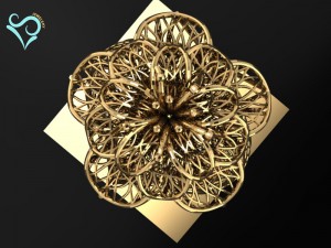 golden ring 3d print model Modelo de impresión 3D