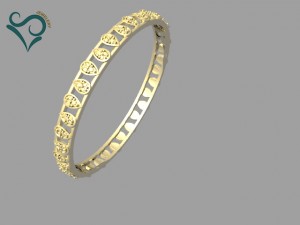 golden bracelets 3d print model Modèles 3D en vedette