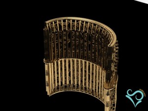 golden bracelets 3d print model Modello di stampa 3D