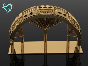 golden bracelets 3d print model 3D 打印模型