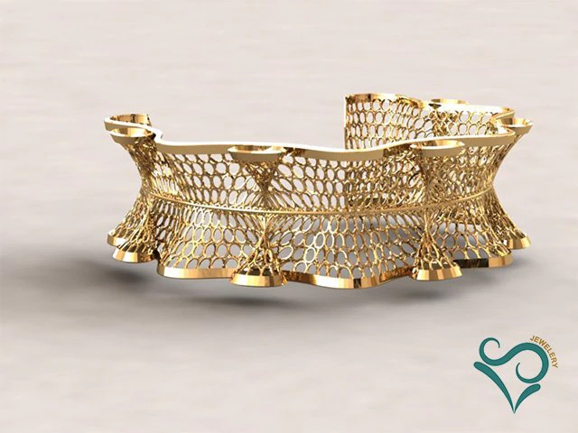 golden bracelets 3d print model 3D Print Model .c4d .max .obj .3ds .fbx .stl .blend 