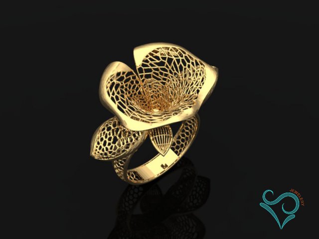 golden ring stl for 3d printing 3d print model Modelo de Impressão 3D .c4d .max .obj .3ds .fbx .stl .blend 