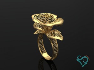 golden ring stl for 3d printing 3d print model Modelo de Impressão 3D