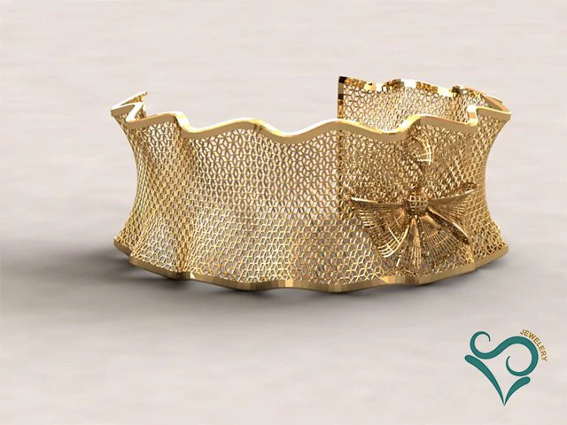 golden bracelets 3d print model 3D Print Model .c4d .max .obj .3ds .fbx .stl .blend 
