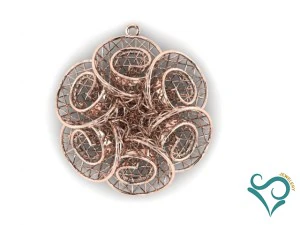 golden flower pendant 3d print model 3D Print Model