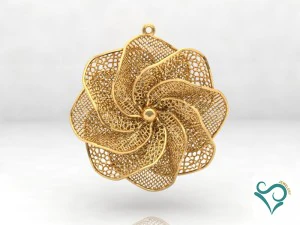 gold ring and earing printable model 3d print model 3D Print Model