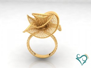 gold ring engagement ring 3d print model 3D 프린트 모델