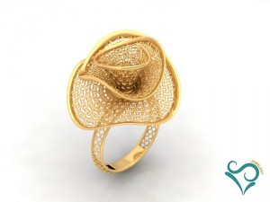 gold ring engagement ring 3d print model 3D Принт Модель