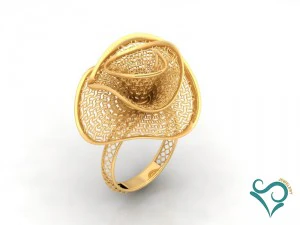 gold ring engagement ring 3d print model 3D Print Model