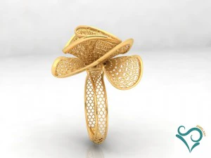 gold ring engagement ring 3d print model 3D Print Model