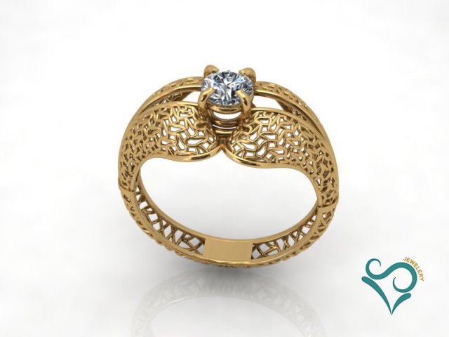 diamond gold ring 3d printable jewel 3D प्रिंट मॉडल .c4d .max .obj .3ds .fbx .stl .blend 