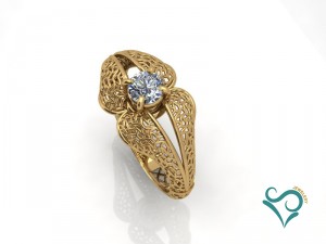 diamond gold ring 3d printable jewel 3D प्रिंट मॉडल