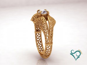 diamond gold ring 3d printable jewel 3D प्रिंट मॉडल