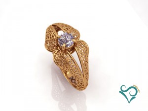 diamond gold ring 3d printable jewel 3D प्रिंट मॉडल