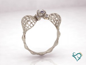 diamond gold ring gemstone printable jewelry 3D-printmodel