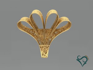 fashion gold ring 3d print model 3D Принт Модель