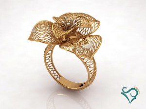 gold ring engagement ring printable jewellry 3D Принт Модель