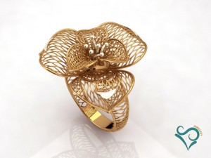 gold ring engagement ring printable jewellry 3D Принт Модель