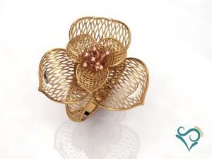 gold ring engagement ring printable jewellry 3D Print Model