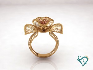 gold ring engagement ring printable jewellry 3D Принт Модель