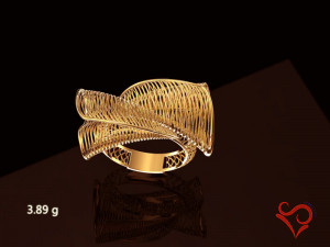gold ring whole set wire design printable jewel 3d print model gold ring whole set wire des 3D 프린트 모델