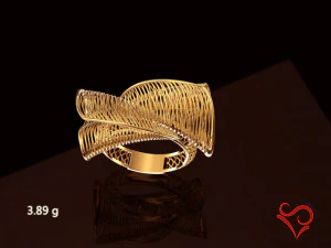 gold ring whole set wire design printable jewel 3d print model gold ring whole set wire des 3D Print Model