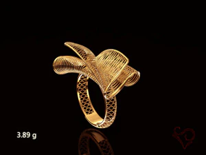 gold ring whole set wire design printable jewel 3d print model gold ring whole set wire des 3D Print Model