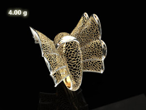 gold ring engagement ring printable jewellry new design 3d print model Model do druku 3D