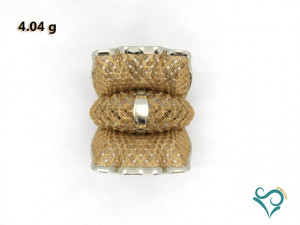 golden flower ring 3d ring 3d print model 3D-Druckmodell