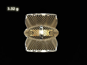 gold ring flower design woman wedding ring 3d print model 3D Baskı Modeli