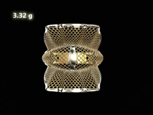 gold ring flower design woman wedding ring 3d print model 3D Print Model