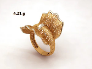 gold ring engagement ring 3d jewel 3d print model 3D Print Model