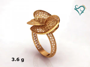 gold ring engagement ring printable jewellry stl 3d print model 3D Print Model