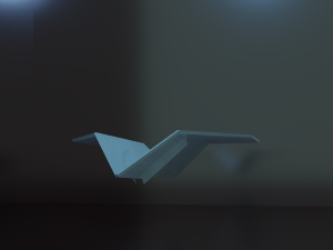 Paper airplane for kids 3D Model