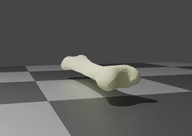 Simple bone 3D Model .c4d .max .obj .3ds .fbx .stl .blend 