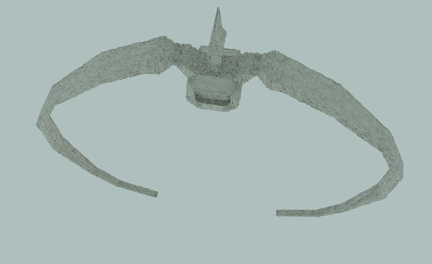Vertebra with symmetrical ribs 3D Model .c4d .max .obj .3ds .fbx .stl .blend 