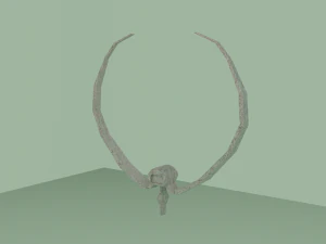Vertebra with symmetrical ribs 3D Model