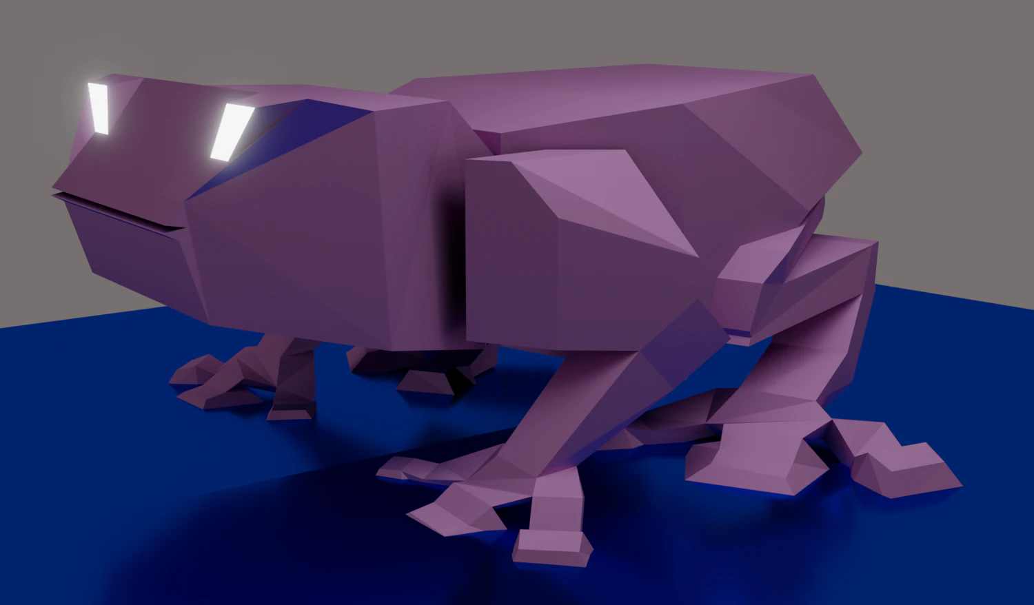 간단한 개구리 3D 모델 .c4d .max .obj .3ds .fbx .stl .blend 