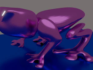 간단한 개구리 3D 모델