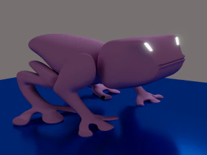간단한 개구리 3D 모델
