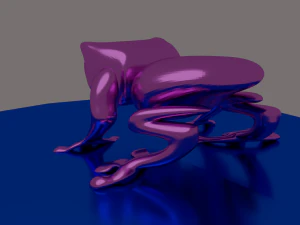 간단한 개구리 3D 모델