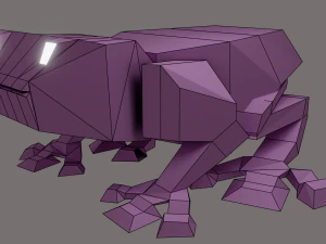 간단한 개구리 3D 모델