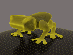 간단한 개구리 3D 모델