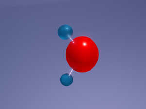 Formula of water - H-2-O 3D मॉडल