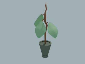 Plant in the pot 3D 模型