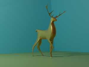 Deer with thin antlers 3Dモデル
