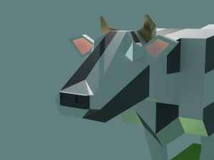 Simple cow 3D मॉडल