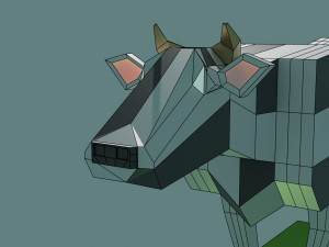 Simple cow 3D मॉडल